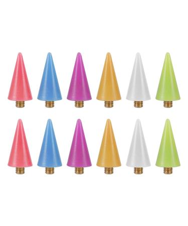 LIZZOT 12Pieces Replacement Tips Nail Rhinestones Picker for Nail Dotting Pen to Pick Up Nail Gem Jewelry Replacement