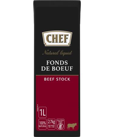 CHEF All Natural Beef Stock 1 Litre 1 l (Pack of 1)