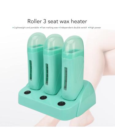 3-Piece Roll-On Duck Wax Warmer for Men & Women | Electric Hair Removal with Independent Switches (EU Plug 220V) - Safe for Armpit & Legs - Buy Online on SooperMarket.com