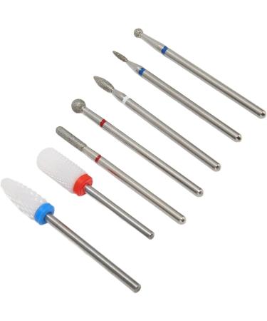 Acrylic Gel Nail Bit Kit Cuticle Remover Ceramic Nail Drill Bits Set Manicure Pedicure for Salon - Buy Online on SooperMarket.com