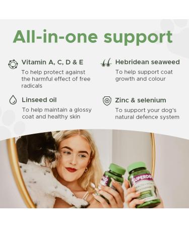 Vitabiotics Superdog Health and Vitality | Comprehensive Supplement For Dogs with Linseed Oil Ginseng & Vitamins A C D & E | From UK's No.1 Vitamin Company - Buy Online on SooperMarket.com