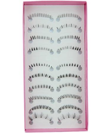 Bluelans 10 Pairs Black False Eyelashes - Best Artificial Eyelash Extensions for Stunning Makeup - Buy Online on SooperMarket.com