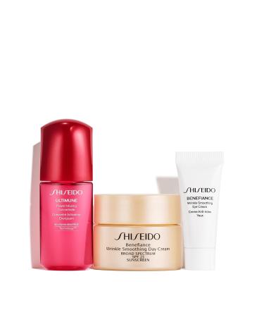 Shiseido Wrinkle Smoothing Starter Set | Ultimune Power Infusing Day Cream & Eye Cream | Shop Internationally - Buy Online on SooperMarket.com
