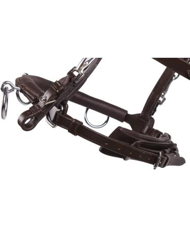 QHP Cavesson Leather - Brown VB Size | Premium Equestrian Gear for International Shipping - Buy Online on SooperMarket.com