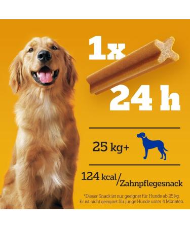Pedigree Dentastix Daily Oral Care for Large Dogs (25kg+) 56 Pieces - Chicken & Beef Dog Treats for Healthy Teeth - Buy Online on SooperMarket.com