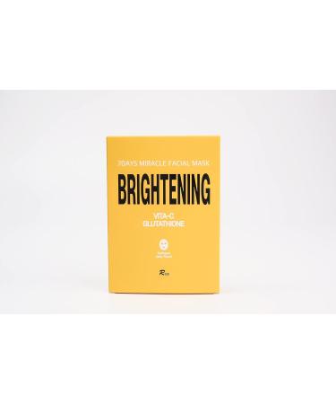 5 Pack Brightening Face Mask - Instant Lifting & Brightening with Glutathione & Vitamin C | Shop Internationally - Buy Online on SooperMarket.com