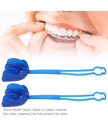 2 Pack Shock Braces Mouth Guard | Rubber Lanyard Design for Football & All Contact Sports - Enhanced Protection - Buy Online on SooperMarket.com