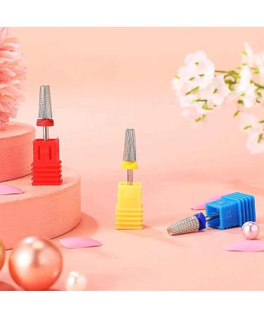 Peowuieu 3 Pieces Nail Carbide 5 in 1 Bit Multi-Function Tapered Shaping Nail Drill Carbide Nail Drill Bit Use for Both Left - Buy Online on SooperMarket.com