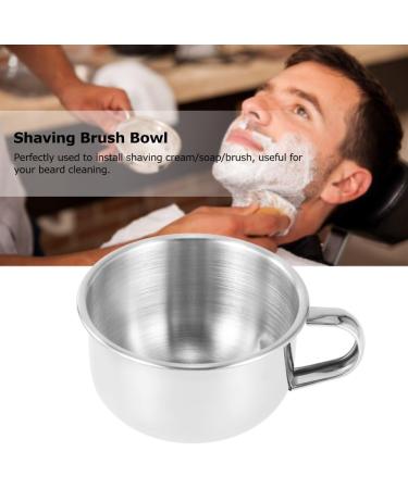 Anself Stainless Steel Shaving Bowl | Shaving Brush & Soap Bowl for Ultimate Grooming Experience - Buy Online on SooperMarket.com