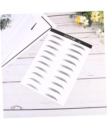 MAGICLULU 2 Pairs Eyebrow Sticker Black Makeup Adhesive Eyebrow Template Makeup Brishes Disposable 6d - Buy Online on SooperMarket.com
