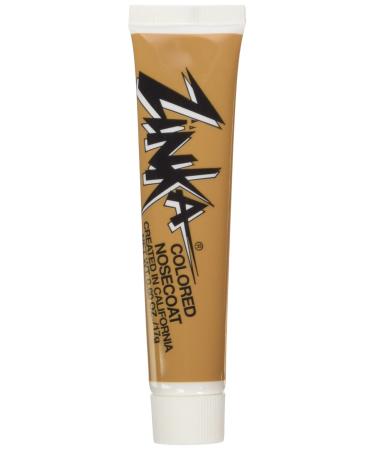Zinka Colored Nosecoat Zinc Oxide Based Water Resistant 2 Pack Bundle 0.6 Ounce Tube - Flesh