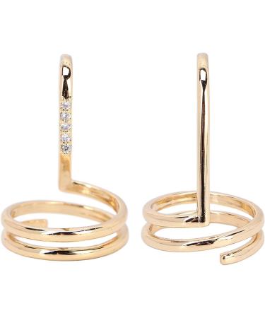 TYCIONG Decorative Nail Ring Fashion Fingertip Jewelry Nail Art Ring Ladies Wearing Nail Accessories (3050 gold) - Buy Online on SooperMarket.com