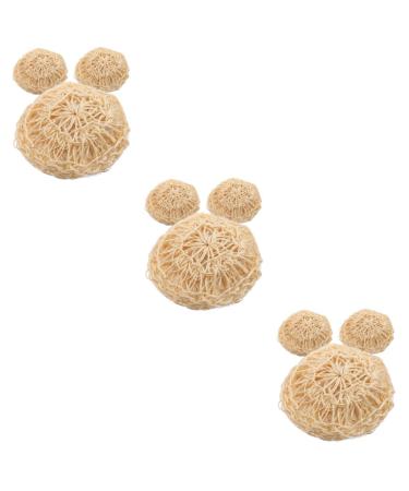Angoily 9 Pcs Cleaning Bath Ball Bathroom Shower Ball Shower Brush Portable Shower Scrubber Mesh Balls Bath Sponge Balls Bath Scrubbers Loofah Dish Sponge Washing Body Shower Wipe Sisal