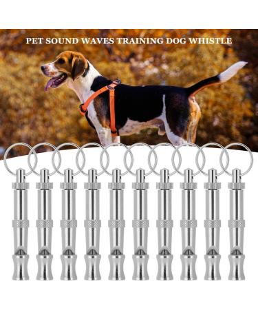 Premium Pet Training Pipe - 10 Adjustable Stainless Steel Dog Whistles | Stop Barking with Sound Waves | Multi-Function Keychain - Buy Online on SooperMarket.com