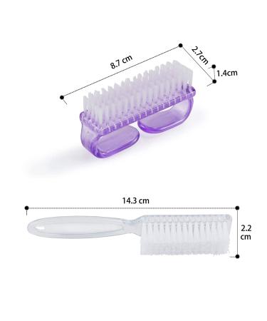 Handle Grip Nail Brush - Fingernail and Toe Cleaning Brushes for Men and Women - 6 Pack (Multicolor) - Buy Online on SooperMarket.com