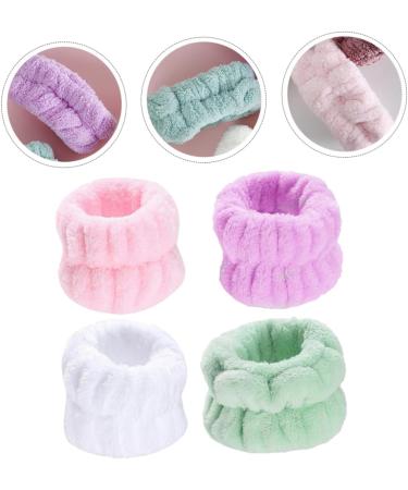 Healeved 8 Pairs Wristband Elastic Wrist Band Cleaning Beauty Headbands Facial Makeup Headband Face Towel Skincare Wrist Washband Towel Headband Wrist Wash Band Sweatband Spa Miss Plush - Buy Online on SooperMarket.com