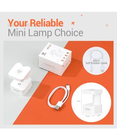 Modelones Mini LED Nail Lamp - Portable UV Gel Nail Dryer with Quick-Dry Technology - Travel-Friendly Cute Meow Design for Home DIY Manicures - Buy Online on SooperMarket.com
