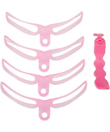 Eyebrow Template Time Saving 4 Shapes Washable Handheld Eyebrow Stencil Reusable ABS Material Portable for Home for Beginners - Buy Online on SooperMarket.com