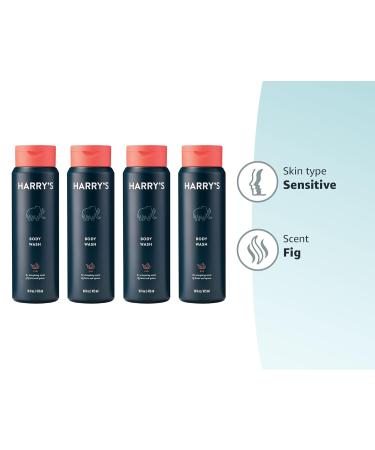Harry's Men's Body Wash - Fig 16oz (Pack of 4) - Men's Body Wash - Packaging May Vary - Buy Online on SooperMarket.com