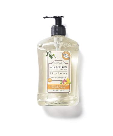 A La Maison de Provence Liquid Hand Soap | Citrus Blossom Scent | French Milled Moisturizing Natural Hand Soap | in 16.9 oz. Pump Bottles | (1 Pack) 16.9 Fl Oz (Pack of 1)
