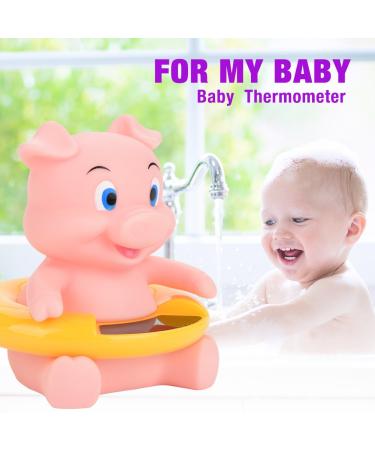 Cartoon Animal Digital Water Thermometer Baby Bath Toy - Pink Pig Design - Buy Online on SooperMarket.com