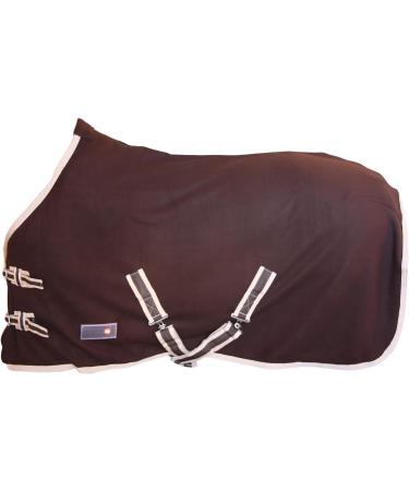 Buy RL24 Sweat Rug BASICLINE - Breathable Fleece Horse Transport Blanket Dark Brown 55cm | International Shipping Available - Buy Online on SooperMarket.com