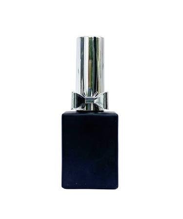 KM-Nails 10x nail polish empty bottle 15ml with bow black matt