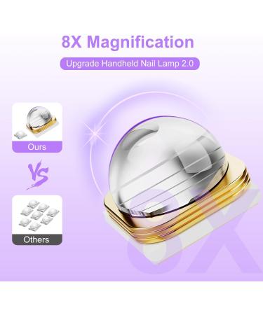 Asimebesty Mini UV Nail Lamp 3W with 2 Timers - Portable Handheld UV Nail Lamp for Gel Nails - LED Screen - Home DIY Nail Art Tool - Buy Online on SooperMarket.com