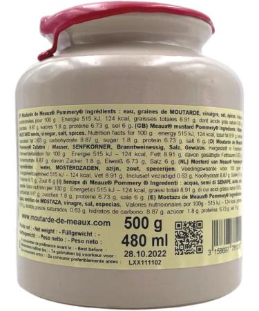 BonneBouffe Pommery Wholegrain and Cognac Mustard Duo 500g x 2 - Buy Online on SooperMarket.com