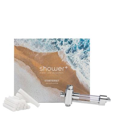 shower+ salt shower | Starter set with Mediterranean salt | Known from the Lions' Den Chrome Starter Set