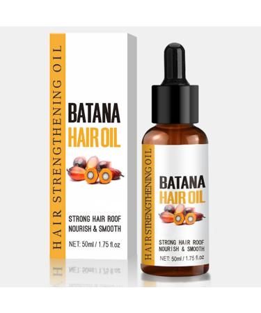 Go Ho Batana Oil for Hair Growth(50ml) Hair Growth Serum Hair Growth Oil with Castor Oil Coconut Oil for Women and Men Moisturizing & Strengthening Serum for Scalp & Hair Care