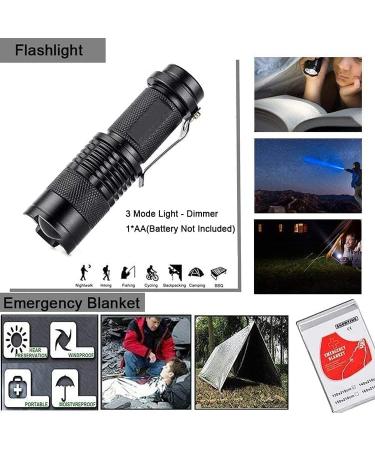 ISOP Emergency Survival Kit | Essential Survival Gear for Camping Hiking & Outdoor Adventures | Complete Emergency Tools Set - Buy Online on SooperMarket.com