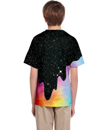Kids 3D Print Casual Summer Blouse T-Shirt - Black, Size 9-10 Years - Buy Online on SooperMarket.com