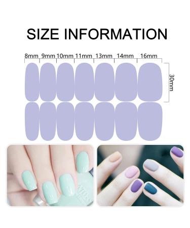 SILPECWEE Light Colour Nail Polish Strips for Women - 16 Sheets with Nail File | Self Adhesive Gel Nail Wraps Sticker and Accessories - Buy Online on SooperMarket.com