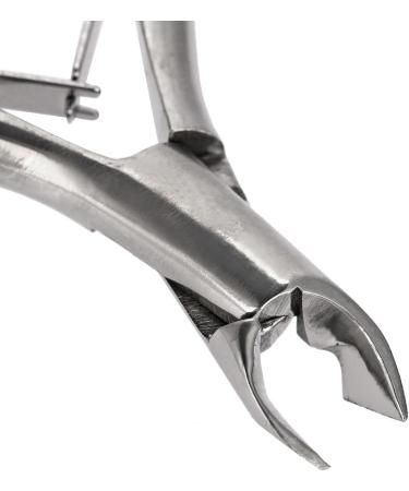 Stainless Steel Nail Cutter for Strong Nails and Cuticles - Black Manicure Tool - Buy Online on SooperMarket.com