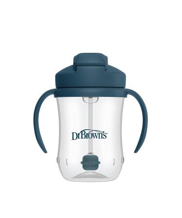 Dr. Brown's Milestones Baby's First Straw Cup Sippy Cup 9oz Dark Blue - BPA Free | 6m - Buy Online on SooperMarket.com