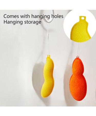 Virtcooy Beans-Shaped Bottle Cleaning Sponge | Bottle Pea Sponge Bottle Cleaning Sponge Magic Beans Bottle Cleaning Beans Reuseable Bottle Cleaning Sponge for Internal Cleaning of Small Mouth 6 Pieces - Buy Online on SooperMarket.com