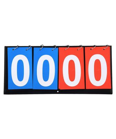 LIUSM 4-Digital Portable Table Top Scoreboard Flipper, Multi Sports Score Flip Scoreboard Score Keeper