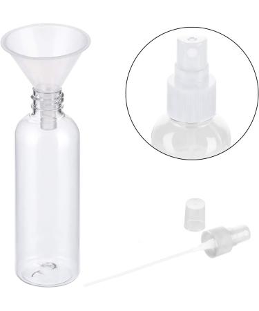 4Pcs 100ml Spray Bottle Empty Plastic Fine Mist Travel Atomiser Set with 2 Funnels & 12 Labels - Clear Refillable & Reusable Bottle Toiletries Liquid Containers for Cosmetic Make-up by JamHooDirect - Buy Online on SooperMarket.com