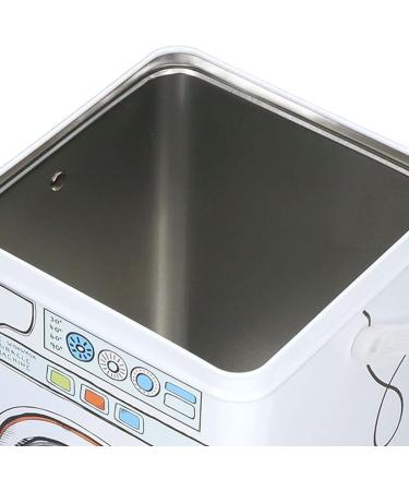Large Capacity Iron Laundry Detergent Container with Window Lid - Multifunctional Storage Box for Washing Machine - Powdered Detergent Organizer - Buy Online on SooperMarket.com