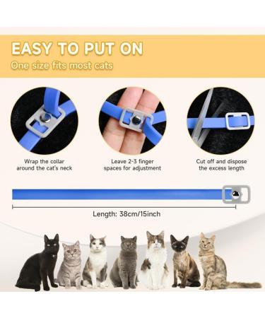 Cat Repellent Treatment Adjustable Cat Repellent Collars Natural Protection Repellent Collar for Cats Water Resistant Repellent Collar for Cats Small-Medium-Large Blue 1pack - Buy Online on SooperMarket.com