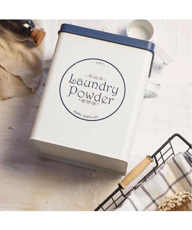 Luzhengyang Laundry Powder Detergent Container Tin Box 9 x 6 x 7 Inches Storage up to 11lb/ 5kg - Buy Online on SooperMarket.com