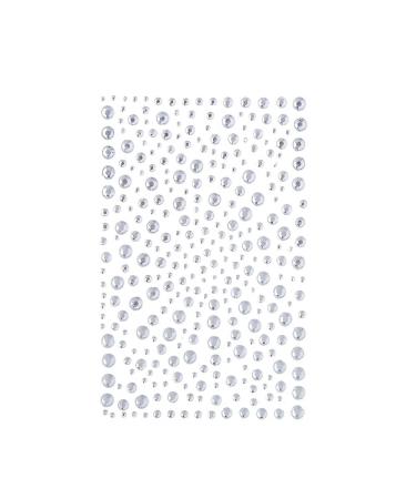 DECORA 325 Clear Rhinestone Stickers Gems and Self Adhesive Craft Bling