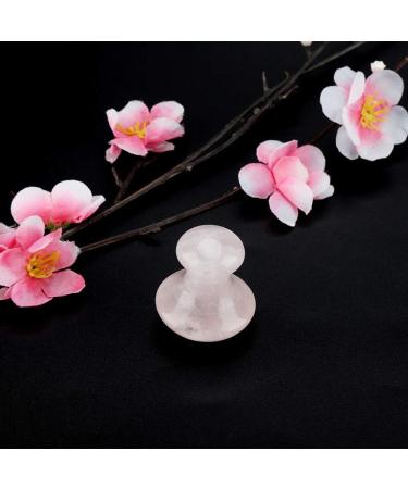 Rose Quartz Facial Mushroom Massager Tools | Sha Facial Stones for Glowing Skin - Shop Now - Buy Online on SooperMarket.com