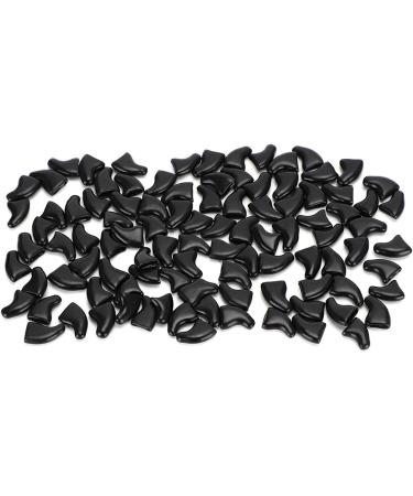 Tmishion Cat & Dog Nail Caps - 100 Soft Anti-Scratch Protective Sleeves for Pets (M) - Cool Black - Buy Online on SooperMarket.com