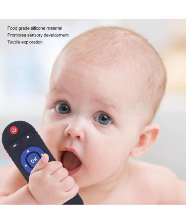 High Simulation Remote Control Baby Teether | Soft Silicone Teething Toy for Sensory Development | Daily Use (Black) - Buy Online on SooperMarket.com