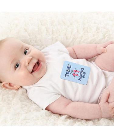 50 PCS Baby Monthly Milestone Cards and 18 Stickers Monthly Baby Milestone Growth Markers Record Card Newborn Welcome Sign Perfect Photography Props to Record Your Babys Growth - Buy Online on SooperMarket.com
