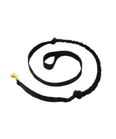 LASALINE towing leash for dogs pulling sport canicross jogging dog trekking scooter joring in black 194cm / dogs from 20kg