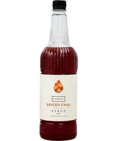 Simply Spiced Chai Syrup Vegan & Nut Free Flavoured Syrup for Coffee Cocktails & Baking (1 Litre) - Buy Online on SooperMarket.com