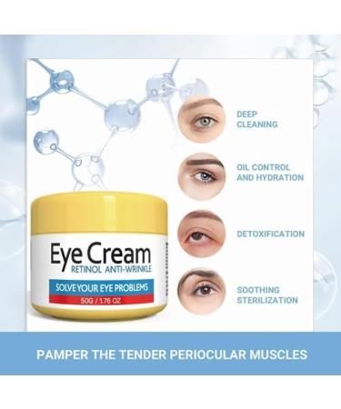Buy Retinol Eye Cream for Dark Circles & Puffiness | Anti-Aging Under Eye Treatment - 1.76OZ/50G - Buy Online on SooperMarket.com